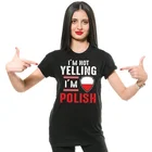 Женская футболка с забавным принтом, польская футболка, польский патриот, национальность, графический флаг Польши, день рождения