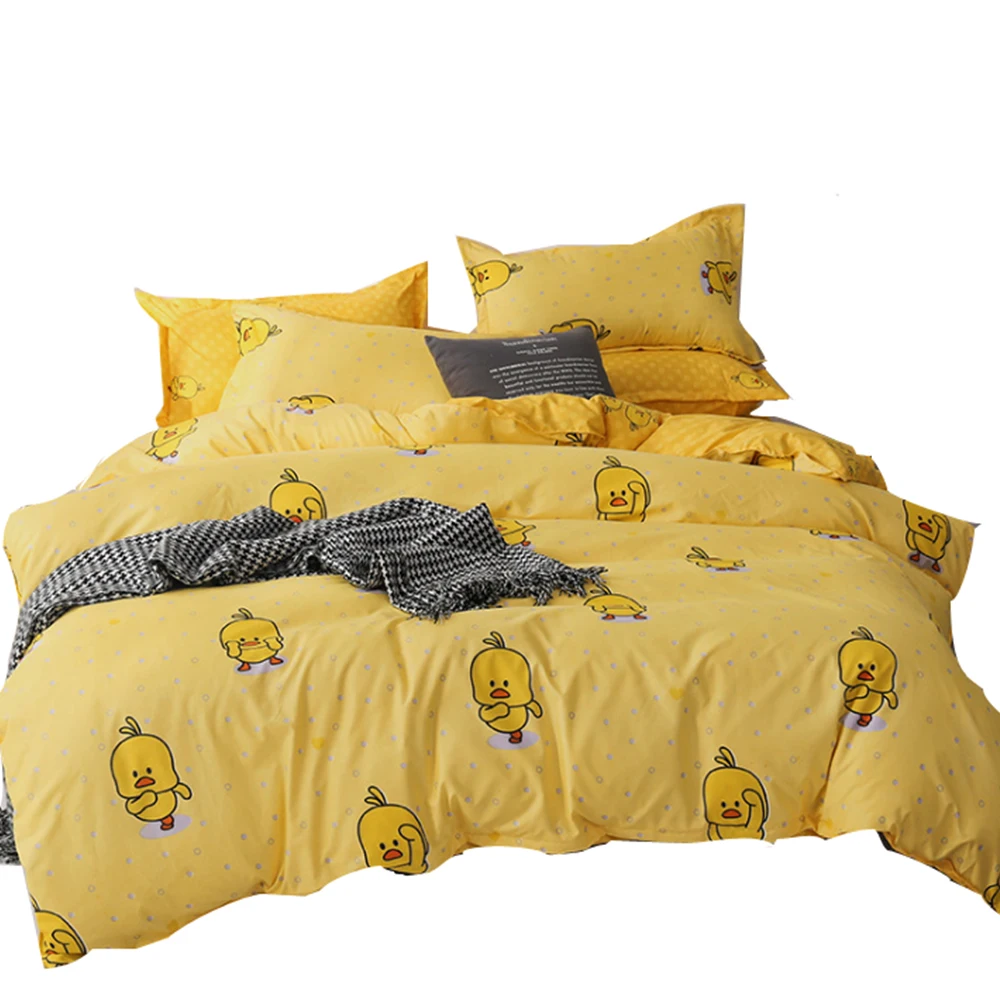 Удобные мягкие постельные принадлежности с принтом пододеяльник простыни