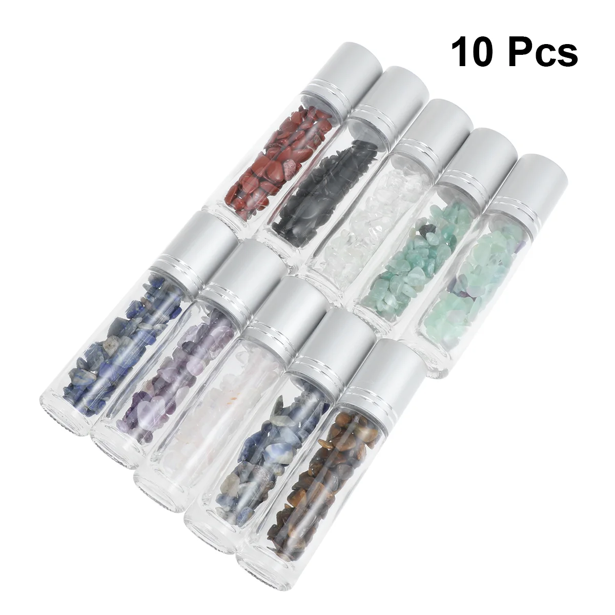 

10pcs Creative Roll-On Bottles Essential Oil Containers Cosmetic Tubes for Girls Students 10ml