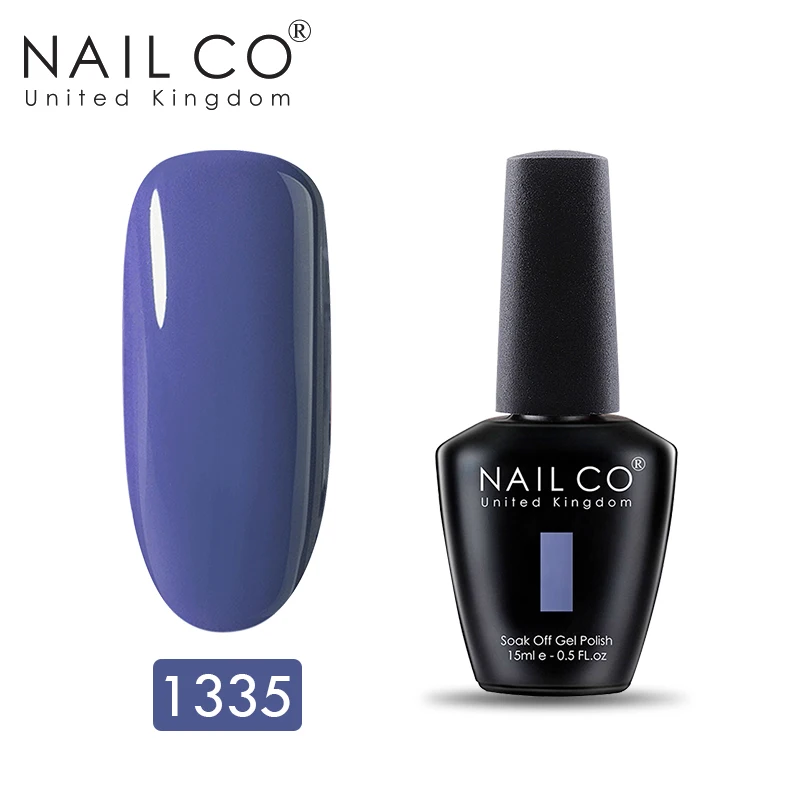 1335 NAILCO синяя серия лаков для ногтей 150 чистый цвет стойкий лак для ногтей Гибридный Esmalte дизайн ногтей гель лак - Цвет: 1335