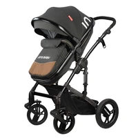 high landscape baby stroller lightweight newborn pram anti shock all terrain pushchair reversible bassinet car seat free shiping