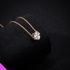 Циркон ожерелье с кулоном Дамская мода модные блестящие украшения подарок 4 вида стилей Новинка 2021