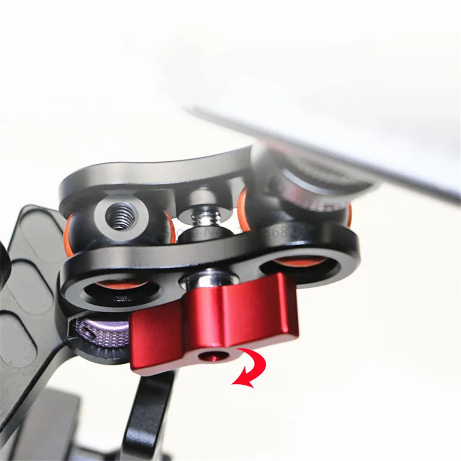 Jadkinsta 360 градусов двойная шаровая Головка Горячий башмак магический кронштейн