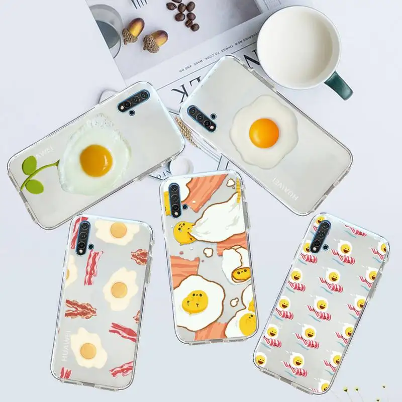 

Funny Egg Styles Phone Case Transparent for Huawei honor P mate 40 20 30 10 50 i 9 x mate pro lite 8a