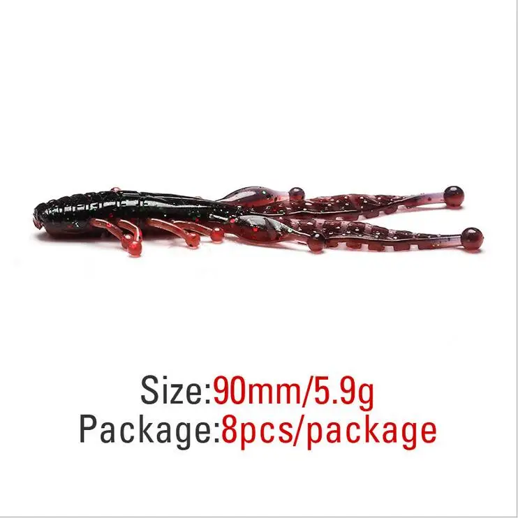 Рыболовная прикормка искусственные приманки Светящиеся креветки Grub черви