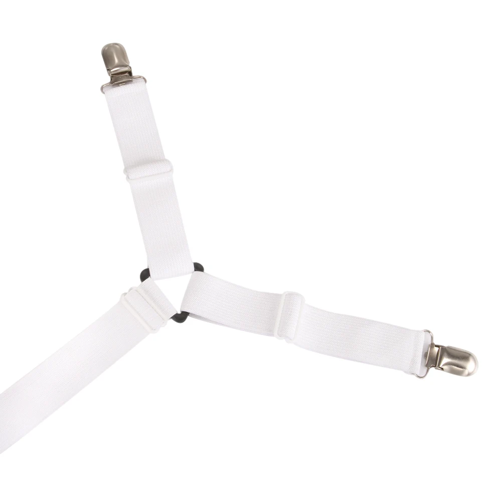 Лидер продаж 1 комплект регулируемые ремни подтяжки для простыни набор зажимов