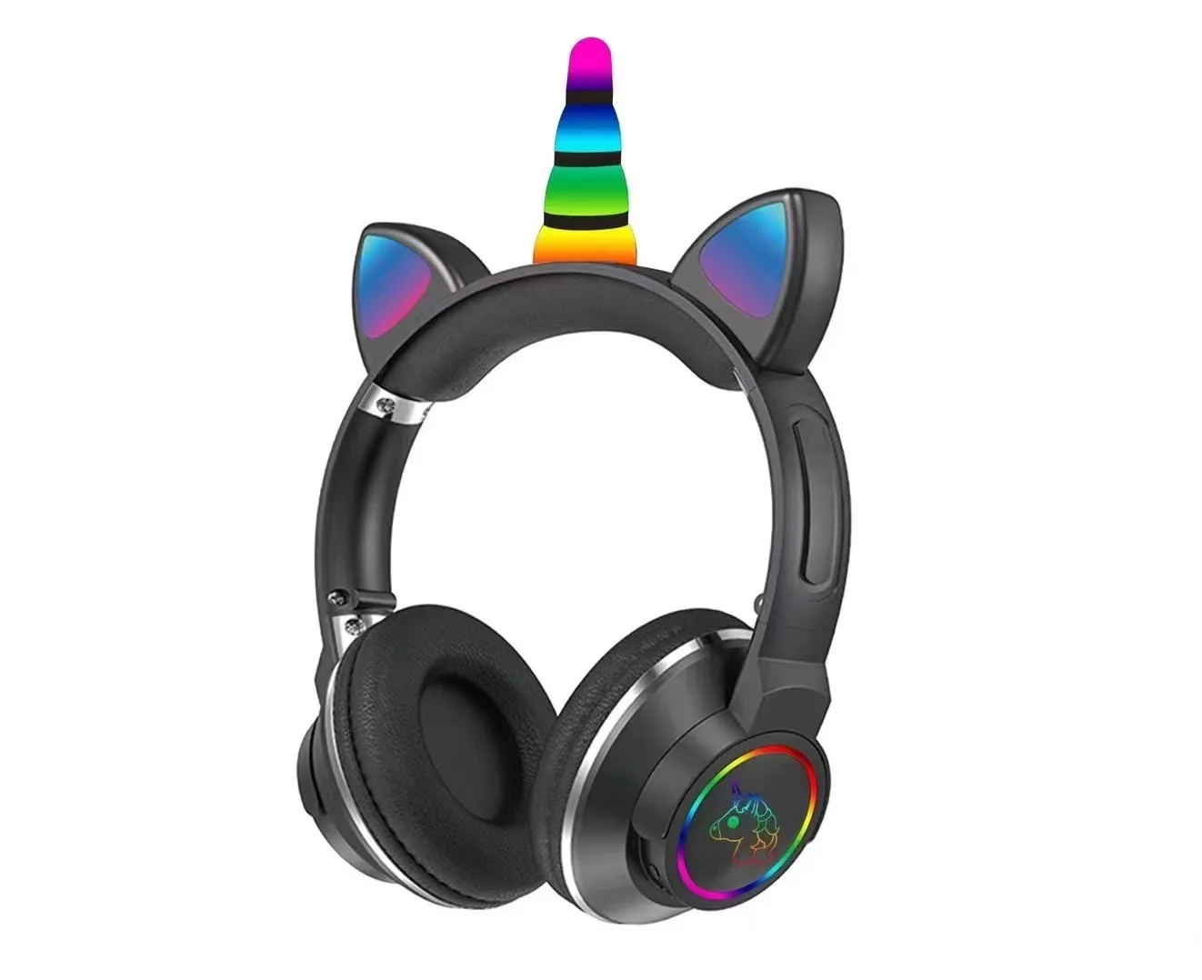 Беспроводные наушники со светодиодный подсветкой для девочек музыкальный шлем с