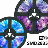led strip lights wifi smd 2835 fita flexible waterproof tape diode 5m 10m 15m 20m remote control adapter color changing neon