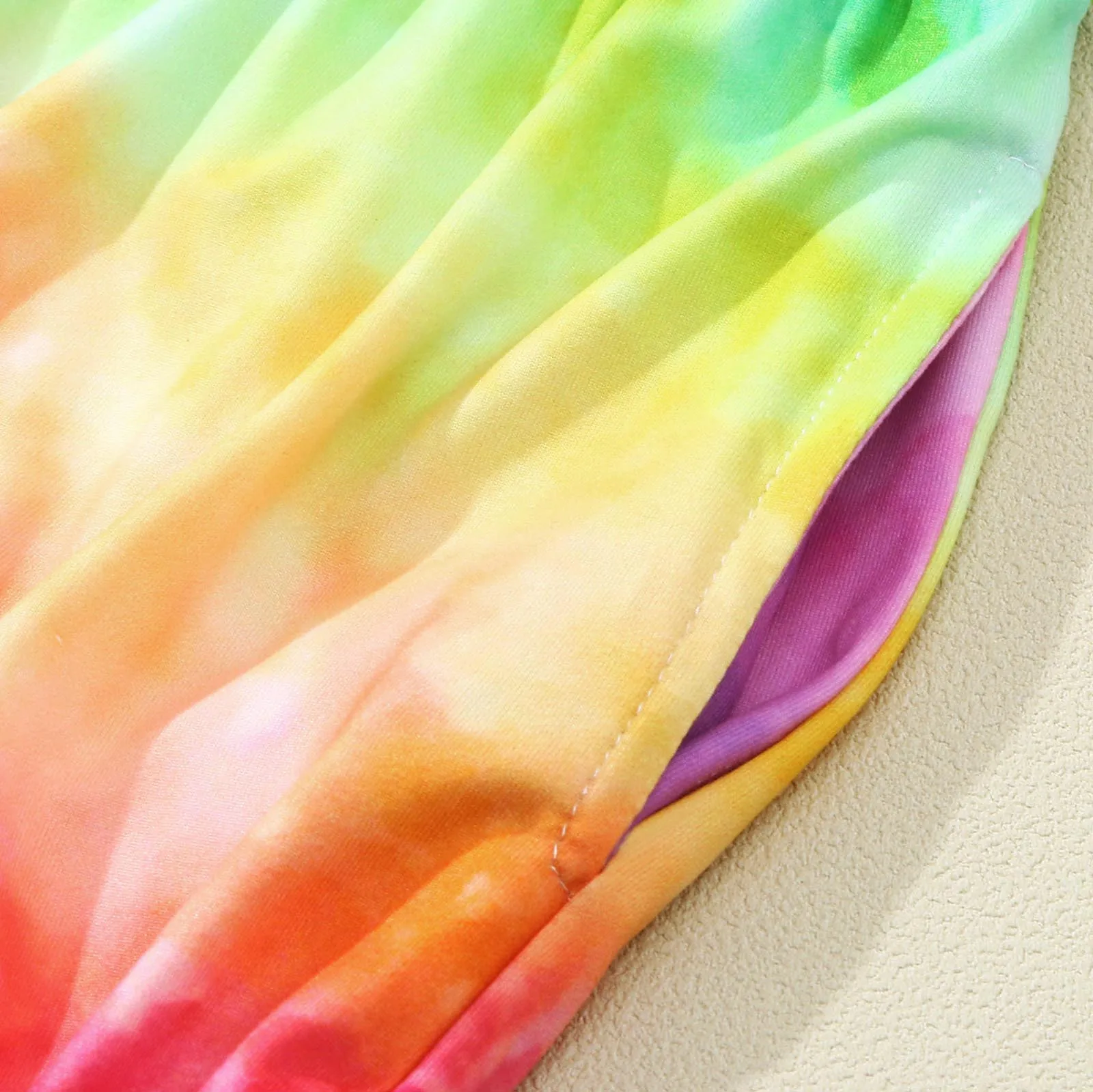 

Tie-dye Print Kids Romper Toddler Girls Baby Kids Jumpsuit Romper Strap Romper Summer Outfits Sleeveless Girls Jumpsuit