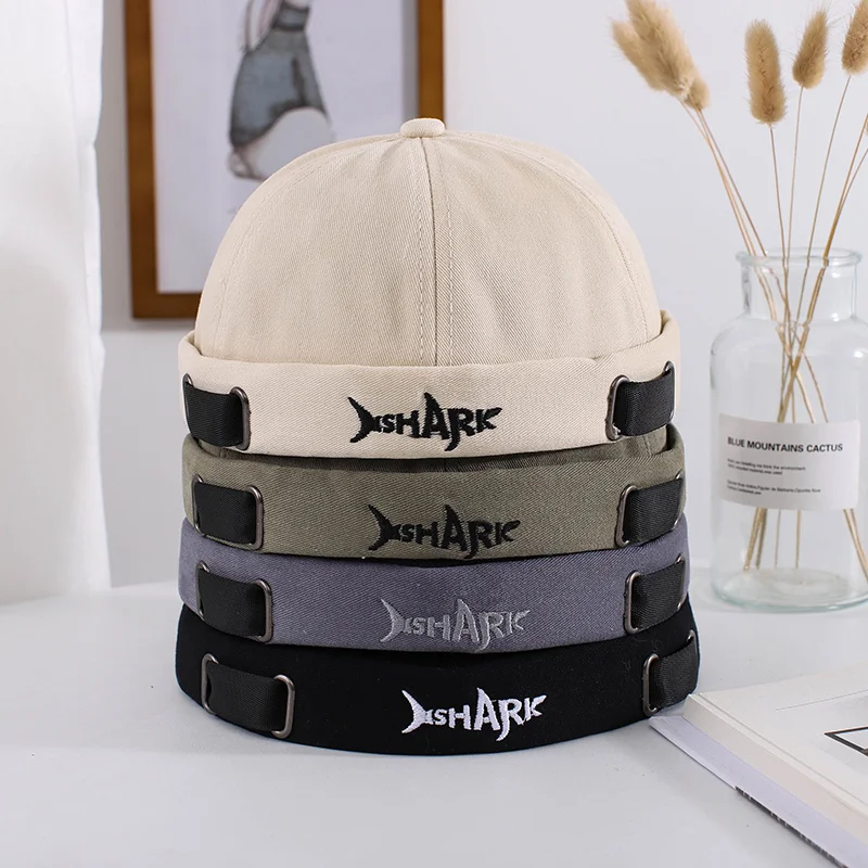 

2021 New Fashion Men Docker Cap Skullcap Retro Sailor Caps Beanie Men Women Warm Bucket Hat Brimless Skullcap Bonnet Dad Hats