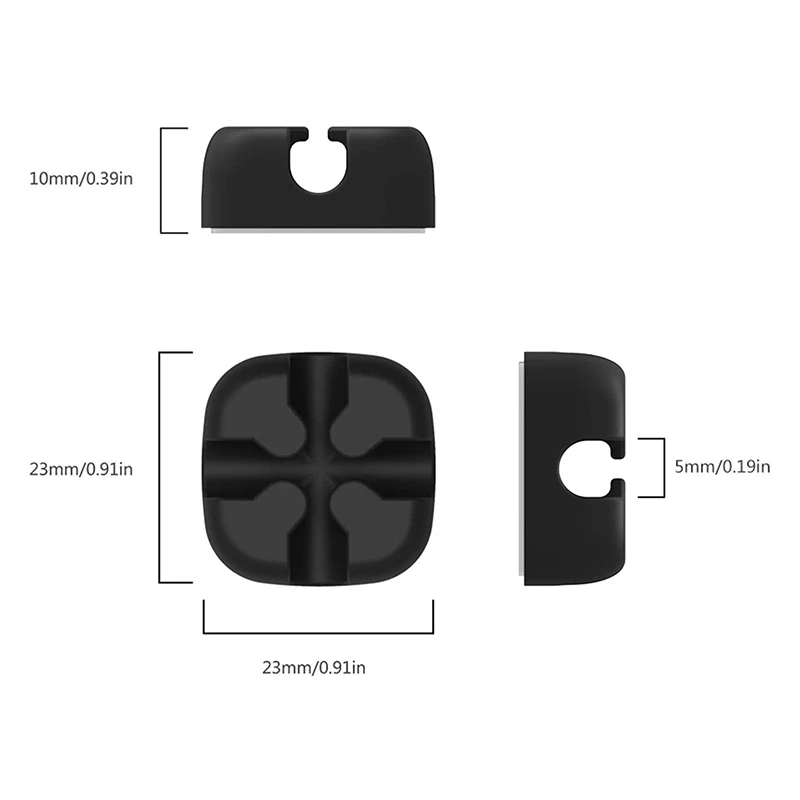 

Data Line Organizer Desktop Winder Cable Clamp 10Pcs Cable Organizer Wire Winder Fixed Clamp Wire Protector Multicolor
