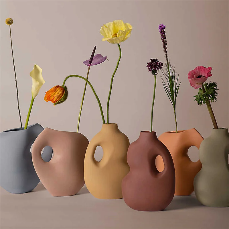 Фарфоровая ваза для цветов украшение стола украшения гостиной керамический стол