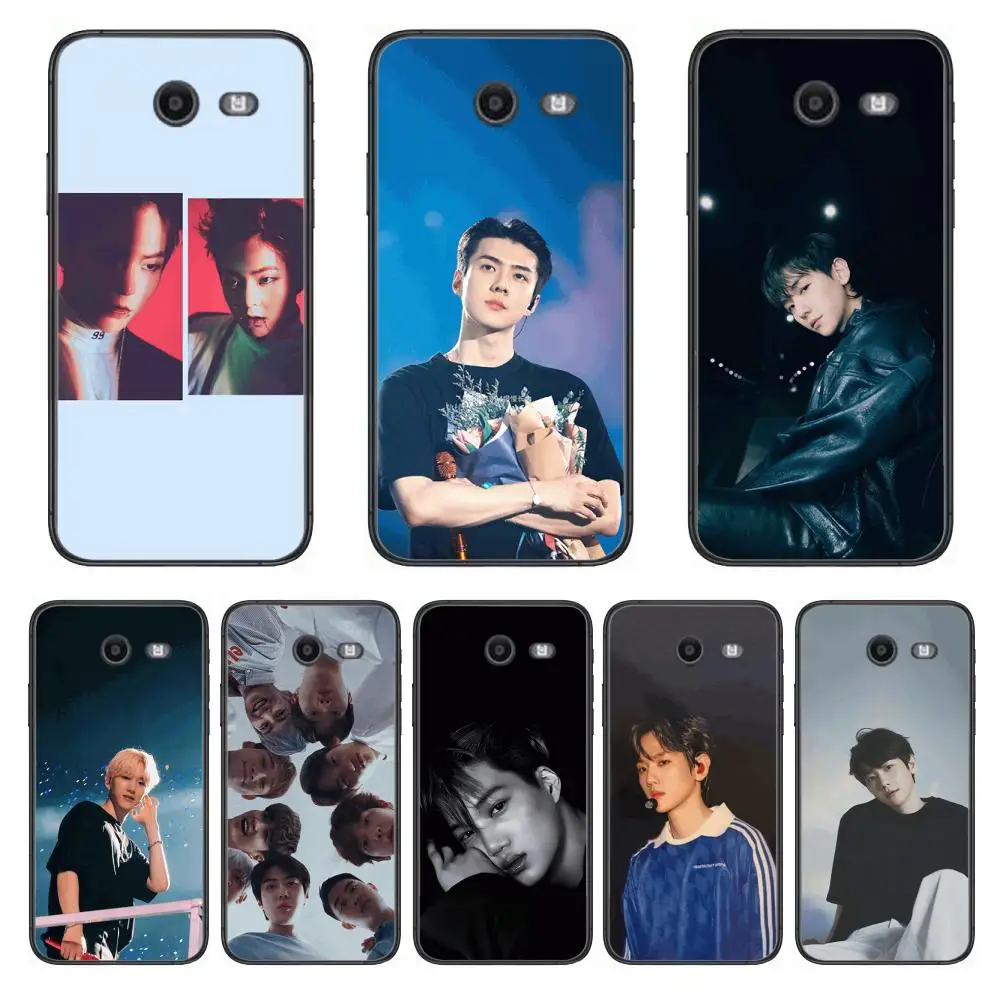 

Hottest Boy Group EXO Phone Case Hull For Samsung Galaxy J 4 3 5 6 7 8 EU 2018 Plus 2017 Black Shell Art Cell Cover TPU