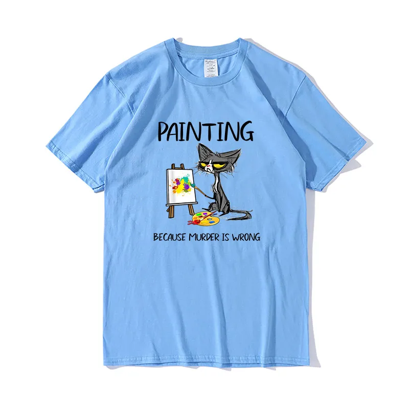 

Men's Funny Cat Print Cotton T-Shirt Streetwear Plus Size 3Xl, 5Xl