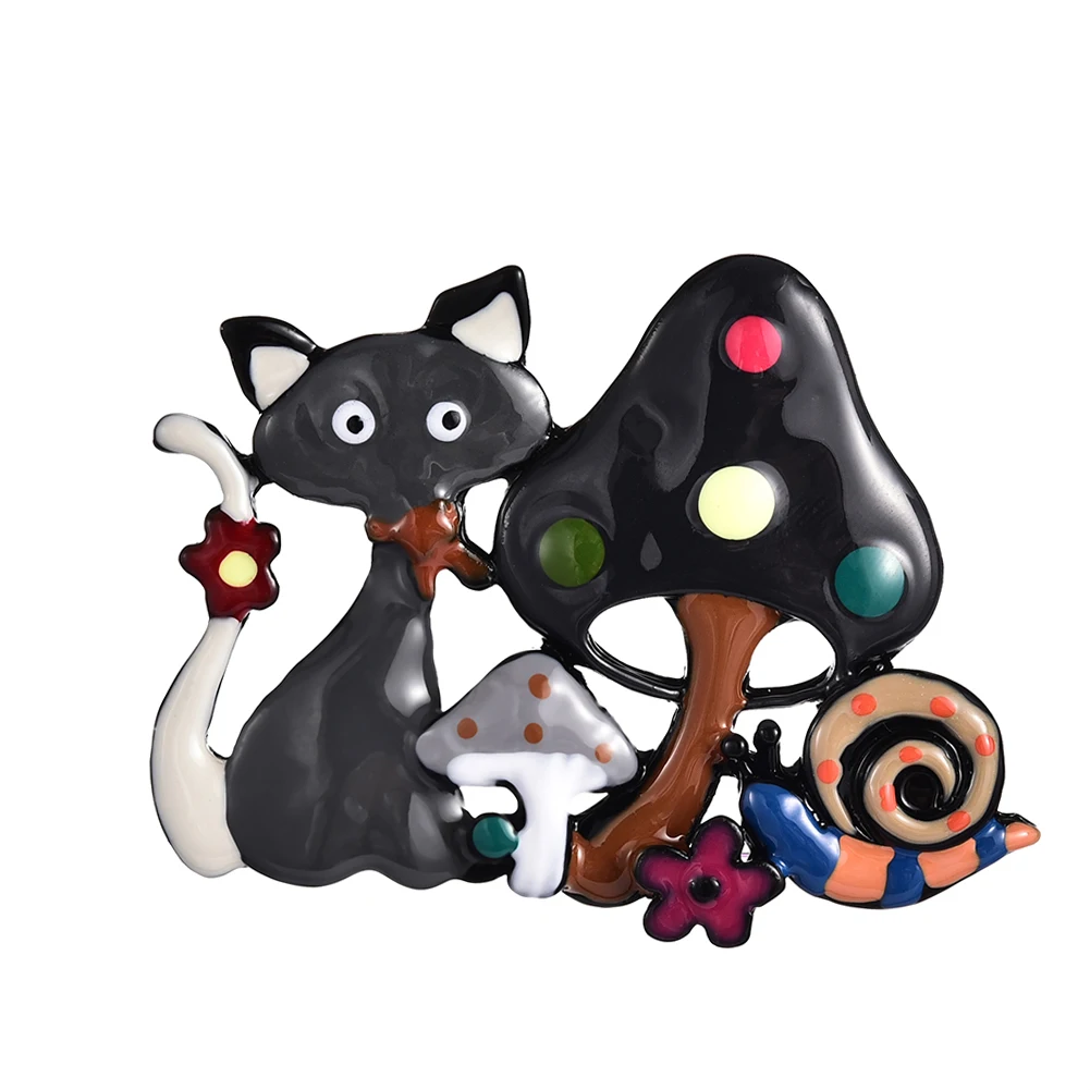 Cring Coco товары в Короткие поставки loveless Cat гриб Улитка Броши джинсовая рубашка