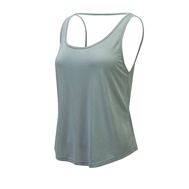 

Women Summer Sexy Loose Gym Sport Vest Training Run Sports Fitness Tank Top Training Workout Running Gym Jogging Vest Tops