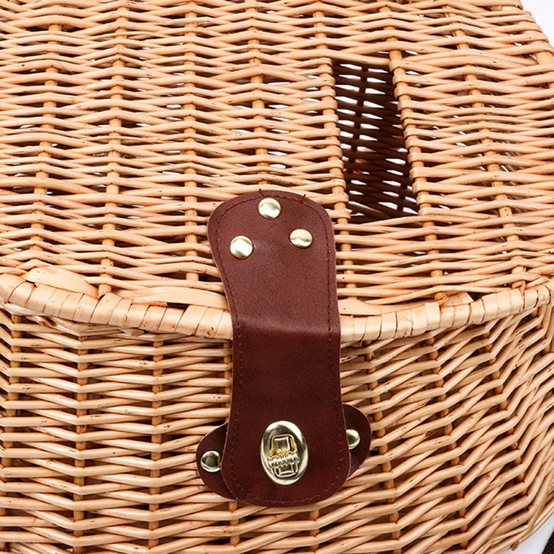 

Wicker Basket Fishing l Trout Perch Cage Tackle Fisherman Box Outdoor Classical Willow Trout Fishing l Basket