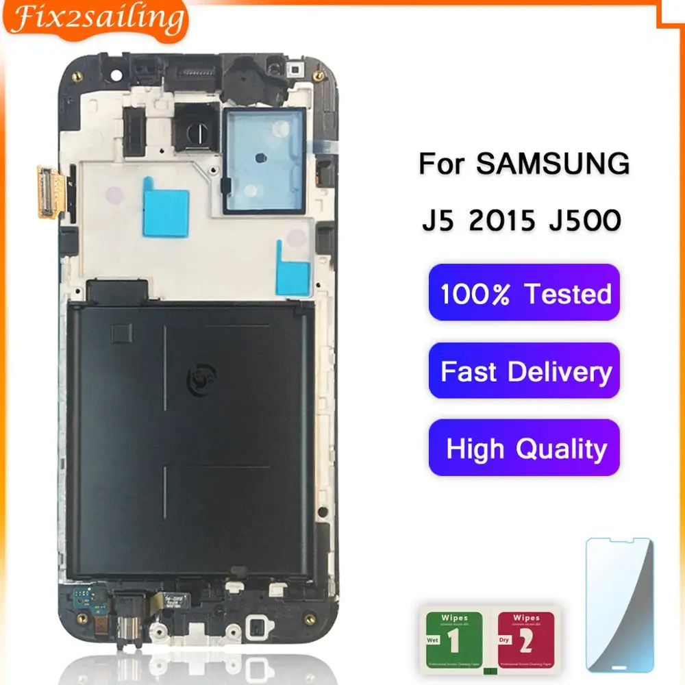 Для Samsung J5 2015 lcd J500F J500FN J500M LCD дисплей кодирующий преобразователь сенсорного