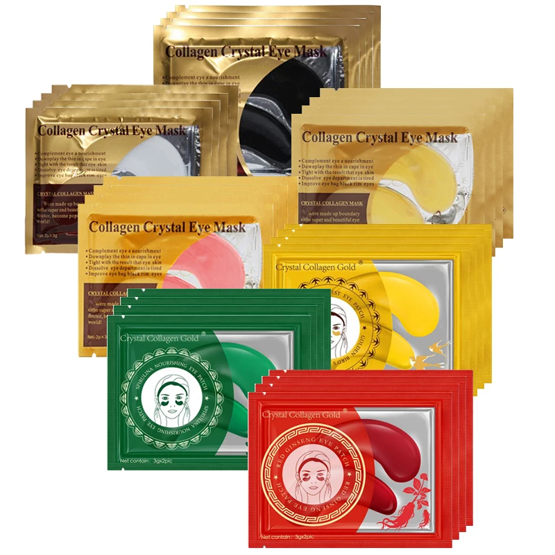 10/12 пар коллагеновая кристальная маска для глаз гелевая патч удалить против