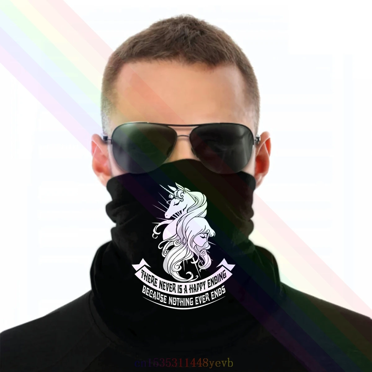 Повязка на голову с единорогом никогда не бывает счастливого конца шарф бандана