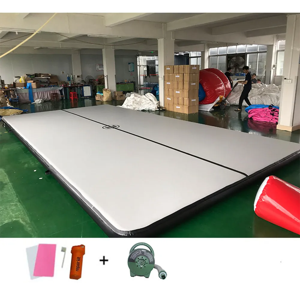 Скидка Бесплатная доставка, надувная воздушная дорожка 8x4x0,2 м, воздушная дорожка, гимнастические маты для акробатики, коврик для воздушной барабан...