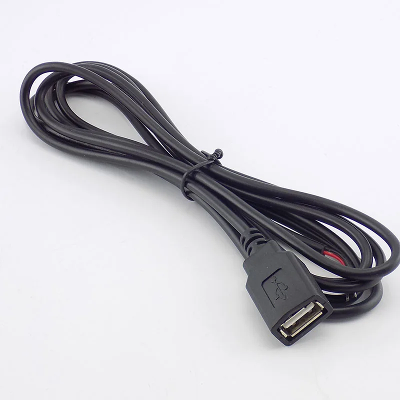 0.3/1/2M USB 2.0 Type A Female 2 Pin DIY extension power Cable DC 5V Power Supply Adapter Charge Connector Wire H10 | Безопасность и