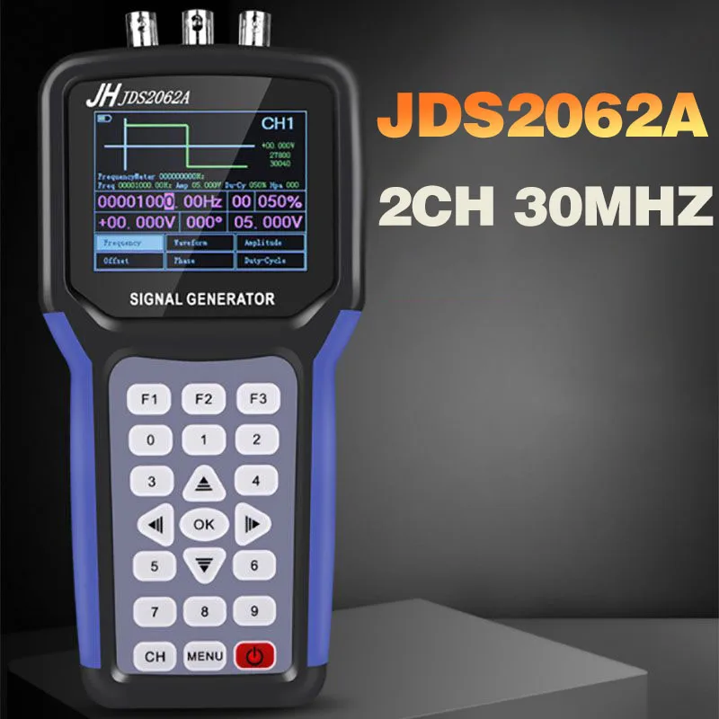 Цзиньханьская JDS2062A цифровой генератор сигналов Ручной осциллограф мультиметр