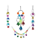 1 шт., разноцветная деревянная игрушка в виде птицы