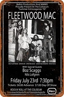 huzkc fleetwood mac band photo vintage tin sign prevent glare plaque not rusted iron painting aluminum art personalized poster