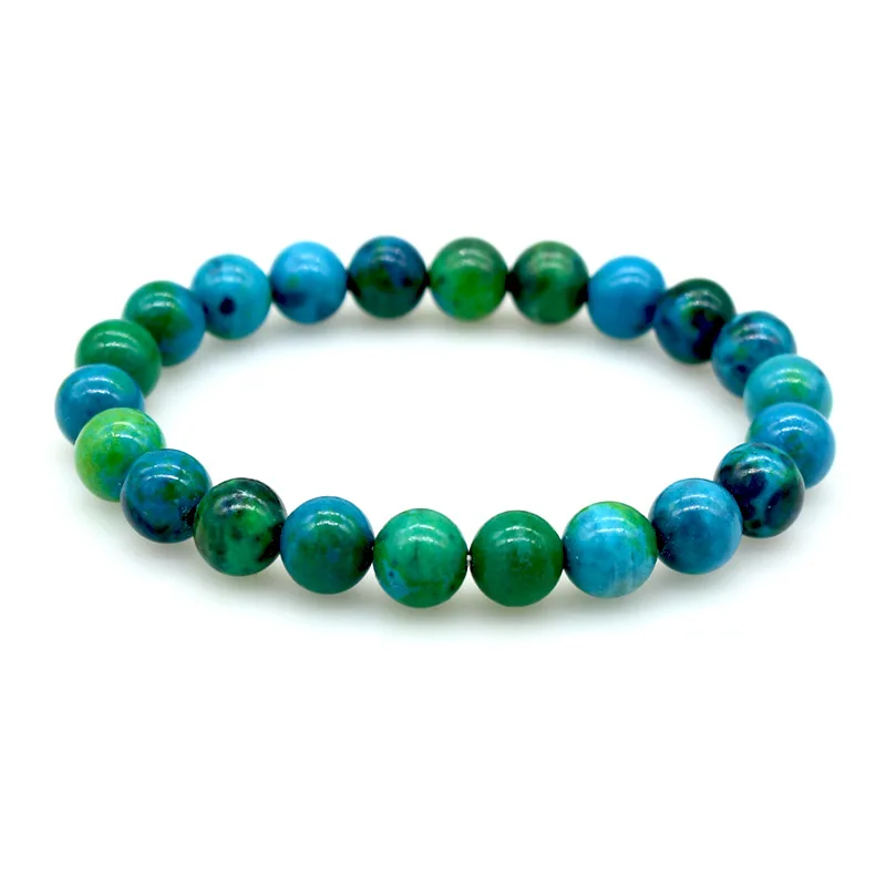 

New Men Bracelets Natural Phoenix Stone Bracelet Round 6/8/10mm Bangle Elastic Energy Pulsera Women Fashion Jewelry Wholesale