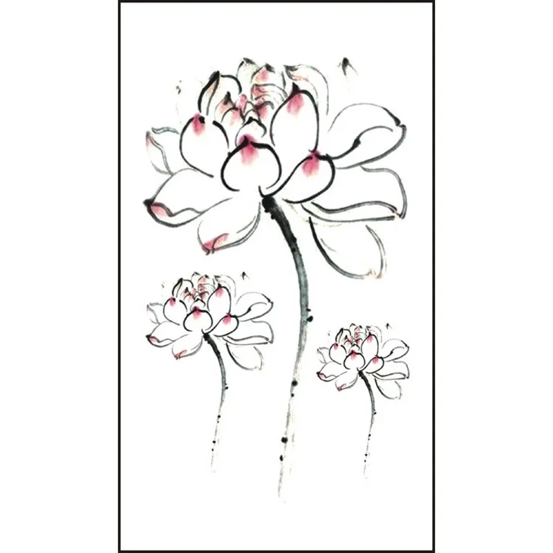 Водостойкие временные тату-наклейки бабочки английские буквы цветок тату