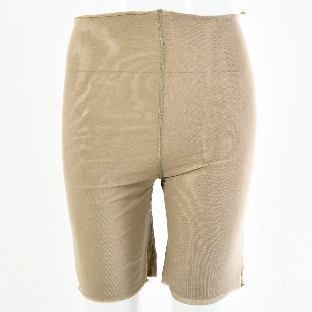 

Versatile temperament High Waist Shorts women's 2020 new women's sexy gauze perspective elastic tights