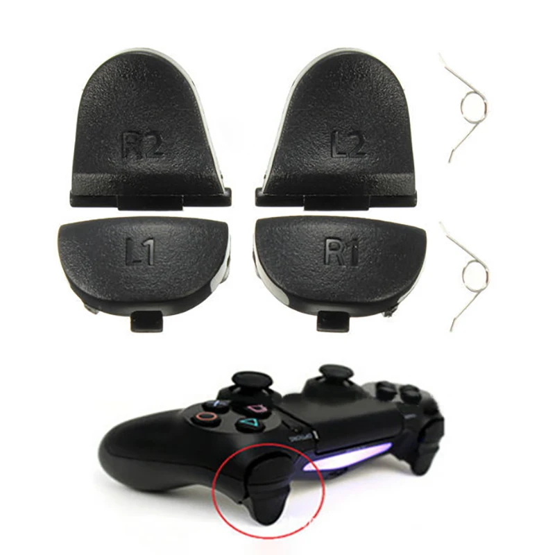Game Accessories For Double Shock 4 PS4 Controller L1 R1 L2 R2 Trigger Button Analog Stick Conductive Rubber Repair Parts | Электроника