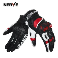 nerve winter skiing protection motorcycle gloves leather full finger guantes motorcycle racing gloves motocross accessories