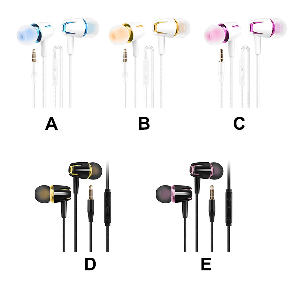 

E18 3.5mm Jack Earphone Wired Portable Sports Headphone HD Noise Reduction Wired Earbuds Bass Sport Earphones Gaming Headset