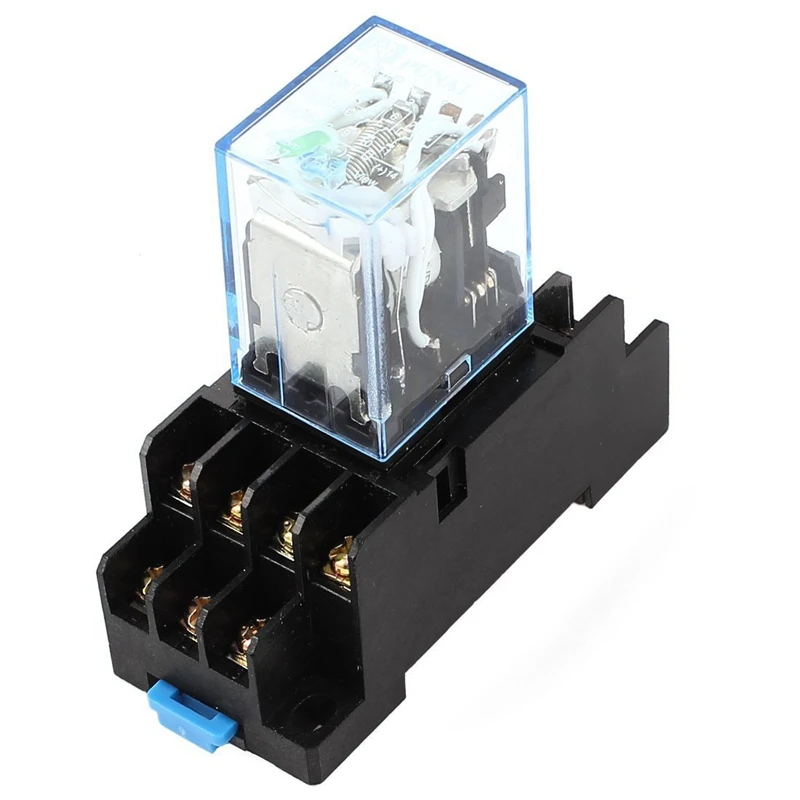 

HH54P DC 12V Катушка 4PDT 14 контактов электромагнитное Мощность реле DYF14A база