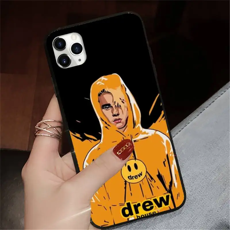 

Drew House Justin Bieber luxury fashion Phone Case shell for iPhone 11 12 pro XS MAX 8 7 6 6S Plus X 5S SE 2020 XR