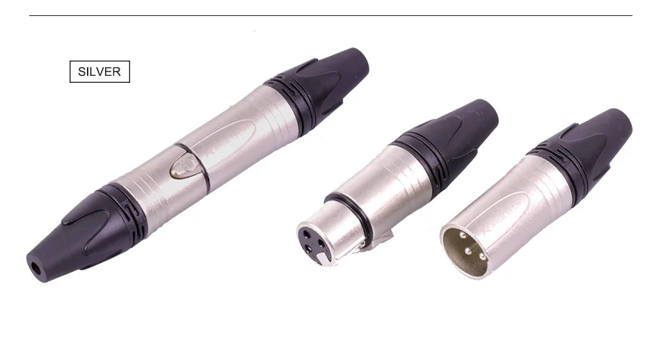 20 шт./10 комплектов 10 шт. 3 Pin XLR Female Jack+ 10 шт. штекер Профессиональный 3-полюсный XLR разъем микрофона оптом