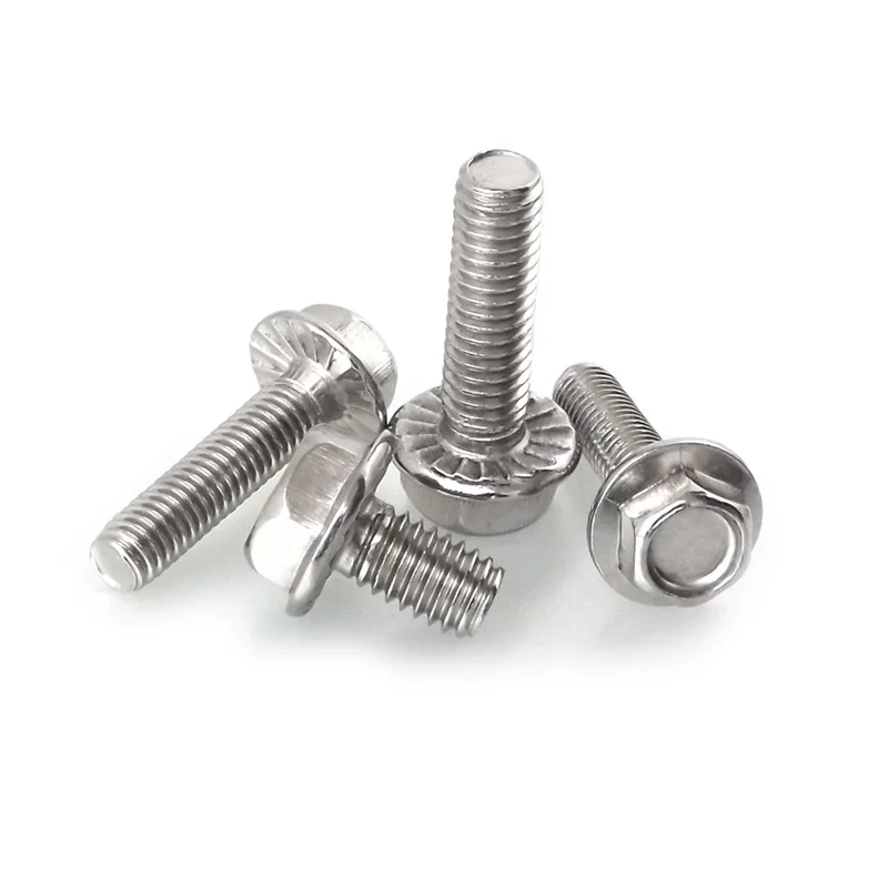 

304 шестигранный фланец из нержавеющей стали, торцевой болт с зубчатым узором M14M16 * 25 30 35 40 45 50 65 70 80 90 100 120130