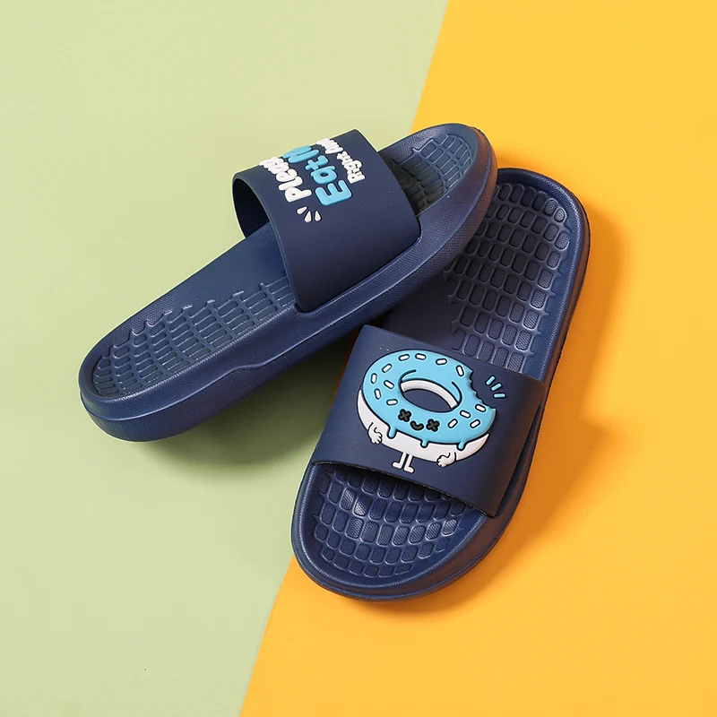 Шлепанцы для мальчиков и девочек мягкая подошва домашняя обувь начинающих