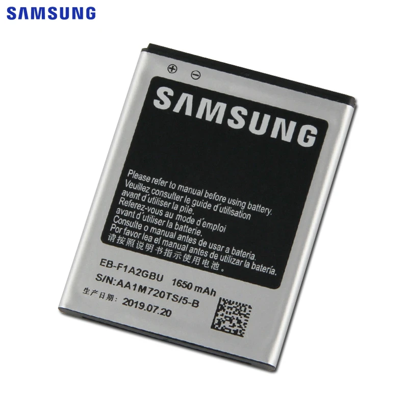 Samsung оригинальная замена Батарея EB-F1A2GBU для samsung I9100 I9108 I9103 I777 I9050 B9062 телефон Батарея 1650 мА-ч