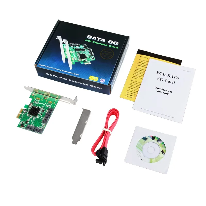 

For Marvell 9230 Chipset PCIe to 4-Port SATA 3.0 Raid Card 6Gb/s with Low Profile Bracket Support RAID0 1 10