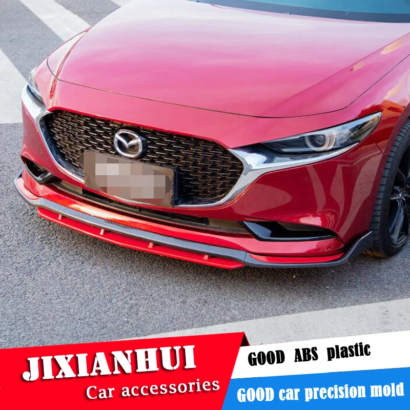 

For Mazda3 Axela Body kit spoiler 2020-2021 For Mazda3 Axela 4DS Rear lip rear spoiler front Bumper Diffuser Bumpers Protector