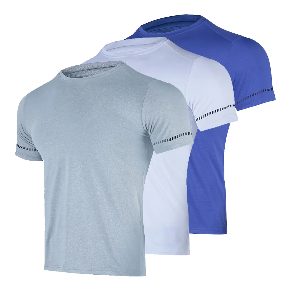 

Men's Round neck Shirt Running Designer Quick Drying T Shirts Training Sport Tops Men Fitness T Shirt Weightlifting Muscle