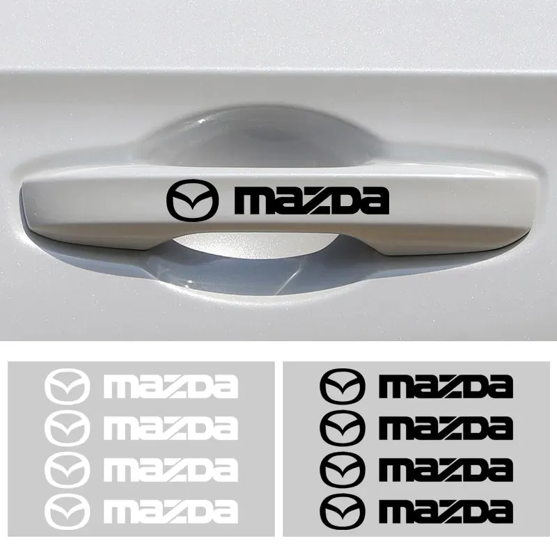 4 шт. декоративные наклейки на дверную ручку автомобиля Mazda 2 3 5 6 M5 Ms - купить по