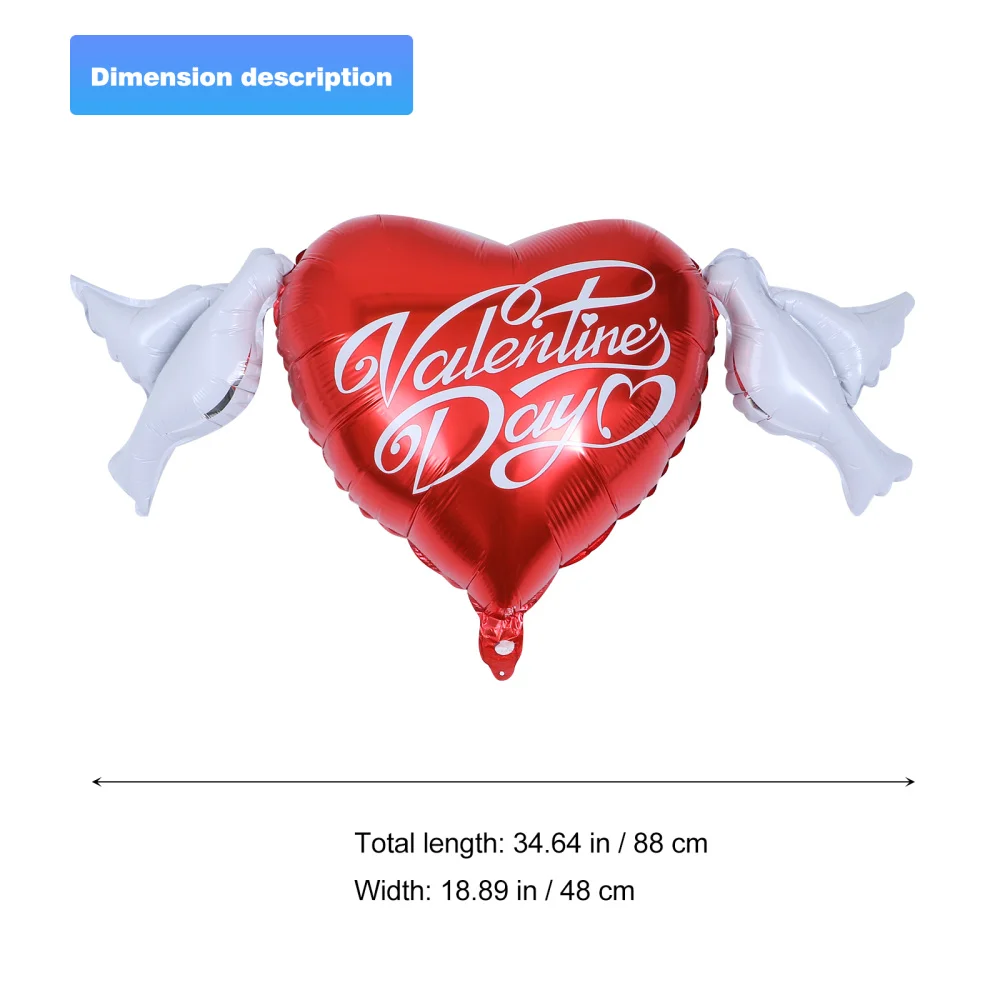 

2pcs Creative Balloons Love Heart Shape Wedding Party Decorative Balloons