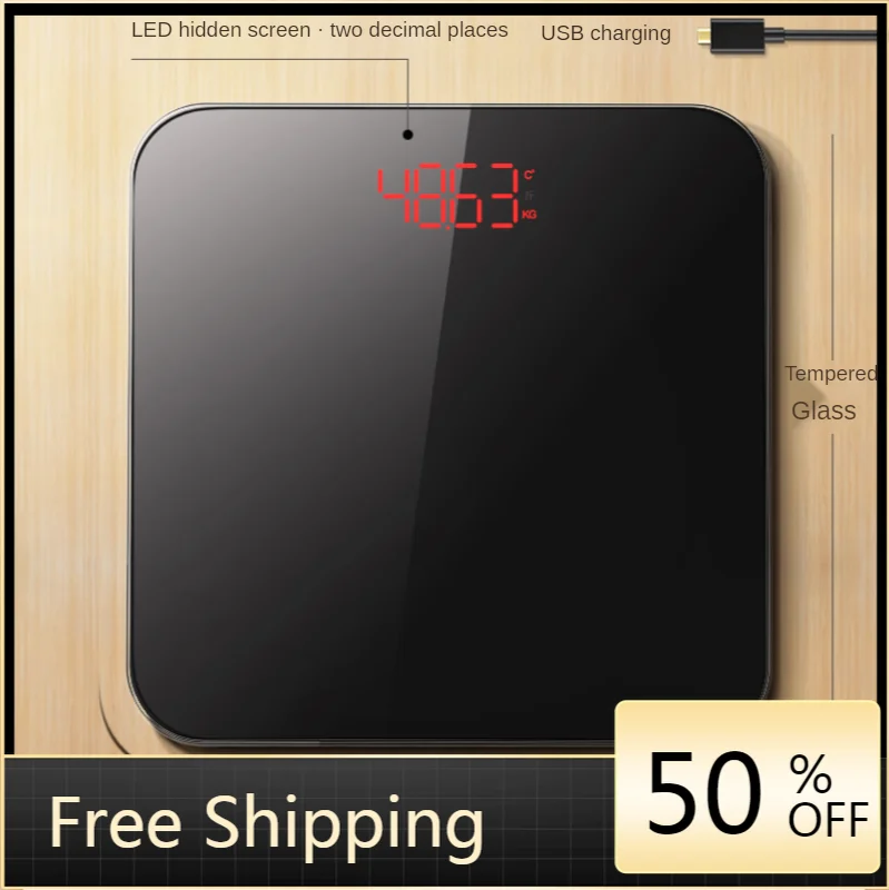 

Precision Digital Weighing Scale Electronic Body Analyzer Weight Machine Bathroom Personal Scale Vasculas Electronics AG50DC