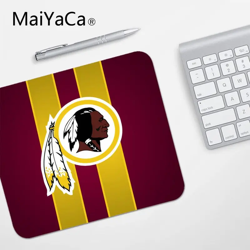 No Lock Edge18x22cm MaiYaCa игровой коврик для мыши Вашингтон Редскинз по индивидуальному заказу Ноутбук игровой резиновый коврик для мыши PC компьютер игровой коврик для мыши - Цвет: No Lock Edge18x22cm