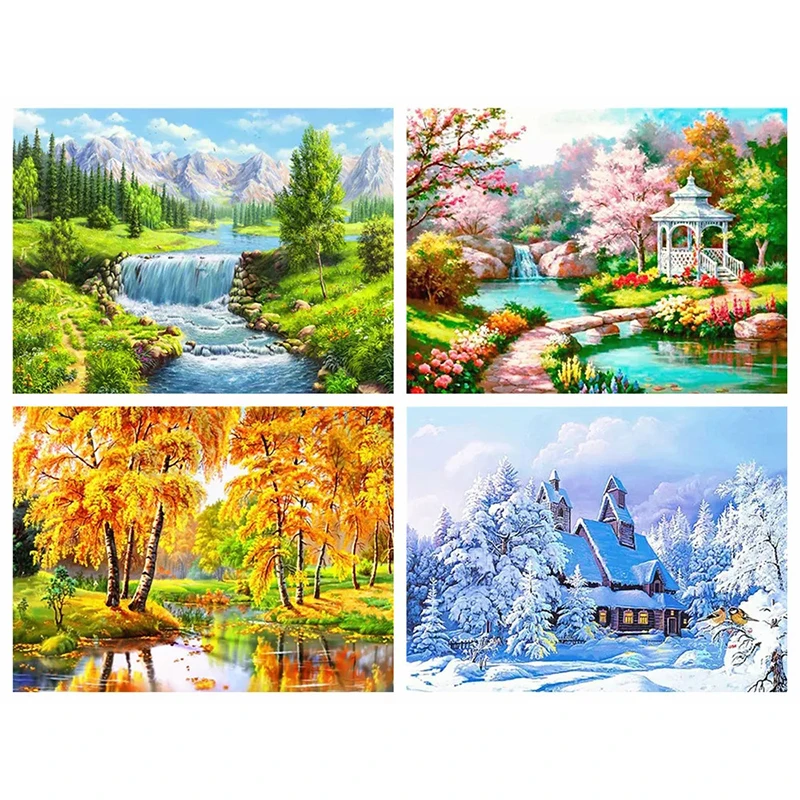 

DIY 5D Diamond Painting Mountain Landscape Mosaic Picture Full Round Square Diamond Embroidery Cross Stitch Decor Dropshipping