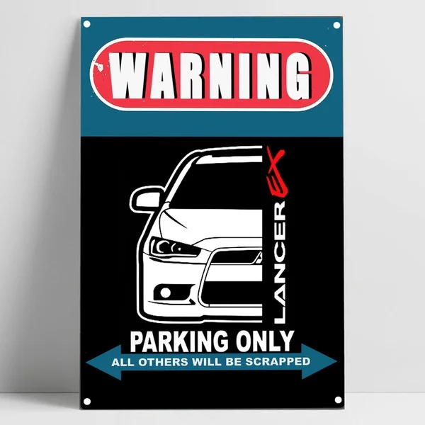 Mitsubishi Lancer EX Автомобильная Стоянка Только жестяной знак Бар Паб - Цена: 